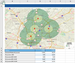 Using Maptitude with Excel